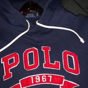 Vintage Polo Embroidered Hoodie